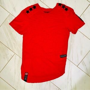 Descendent Red Star Shoulder Graphic T-Shirt XL Textured Streetwear Urban